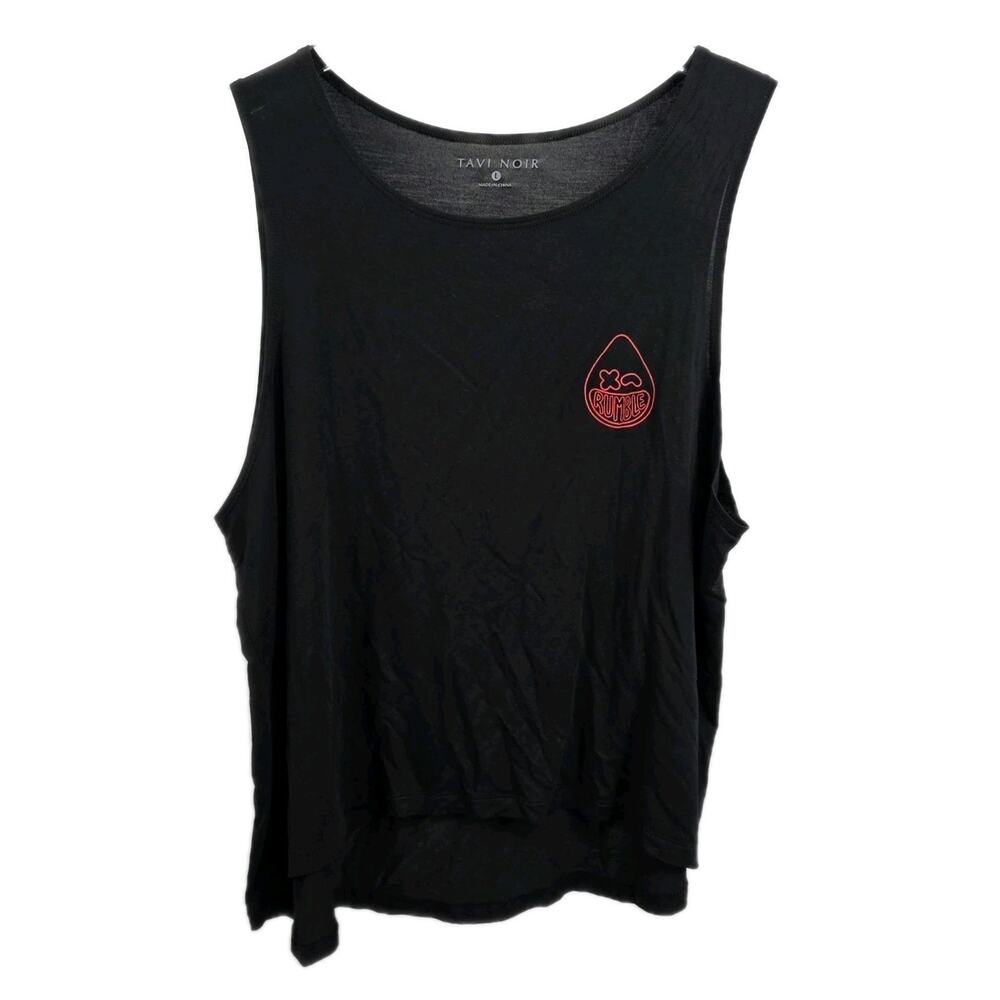 Tavi Noir Rumble Workout Tank Size Large Black